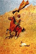 Frederick Remington If Skulls Could Speak oil painting on canvas